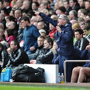 Pat Rice at Liverpool vs Arsenal, Premier League 2011-12