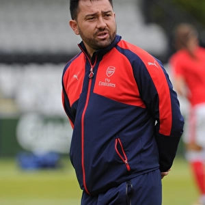 Pedro Martinez Losa (Arsenal Manager). Arsenal Ladies 2: 0 Notts County. WSL Divison One