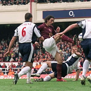 Robert Pires scores Arsenals 2nd goal. Arsenal v West Bromwich Albion