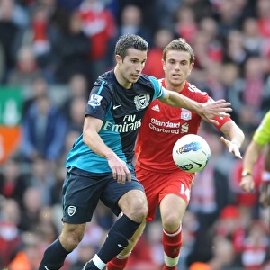 Robin van Persie Surges Past Jordan Henderson: Liverpool vs Arsenal, Premier League 2011-12