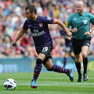 Santi Cazorla: Star Midfielder in Action for Arsenal vs Stoke City, Premier League 2012-13