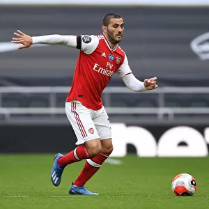 Sead Kolasinac Focused: Arsenal vs. Tottenham Hotspur, Premier League 2019-20