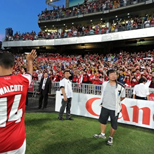 Theo Walcott Bids Farewell to Arsenal Fans in Hong Kong after Kitchee FC Match