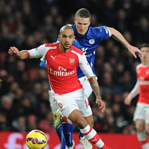 Theo Walcott's Lightning Sprint Past Robert Huth: Arsenal vs Leicester City, Premier League 2014-15