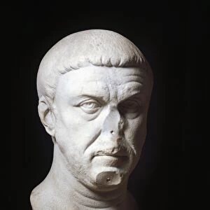 Roman civilization, 3rd century Head of Emperor Maximian (Marcus Aurelius Valerius Maximianus Herculius)