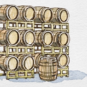Barrels in stack