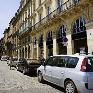 Cars along a road, Allees De Chartres, Bordeaux, Aquitaine, France