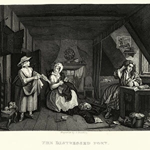 The Distrest Poet by William Hogarth