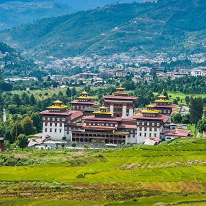 Landscape of Trashi Chhoe Dzong, Thimphu