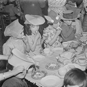 A childrens party in Mottingham, Kent, which is being held by the the British Legion