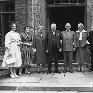 Lord Beaverbrook is seen here in the group when former US President Harry Truman