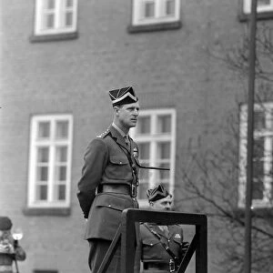 Luneburg Germay Prince Philip, the Colonel in Chief of the VIII Kings Royal Irish