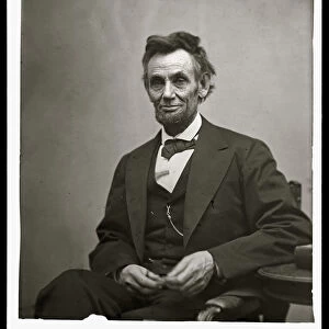 Abraham Lincoln, 1865 (b / w photo)