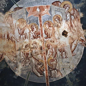 The Angels - Peinture de Damiane (active 14th century) - 14th century - Fresco - Saint Georges Monastery, Ubisi (Georgie) ©FineArtImages / Leemage