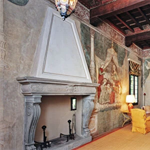 Bicocca degli Arcimboldi: frescoed living room characterised by the cycle "The Occupations and Entertainment of the Ladies of the Court"(XV century)