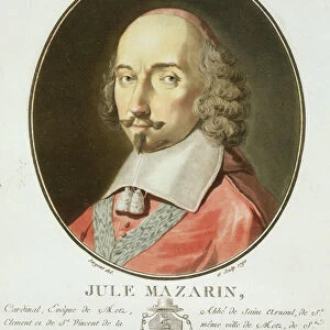 Cardinal Jules Mazarin (1602-61) from Portraits des grands hommes, femmes illustres