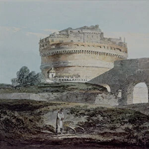 Castle of San Angelo, Rome (w / c on paper)