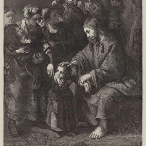 Christ blessing Little Children (engraving)