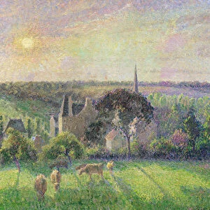 The Church and Farm of Eragny, 1895 (oil on canvas)