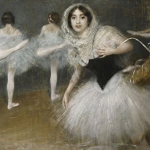 The Dancers; Les Danseuses, (pastel on canvas)