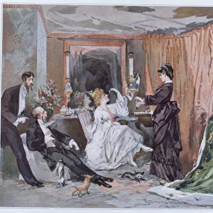 The Dressing Room of Hortense Schneider (1833-1920) at the Theatre des Varietes, 1873