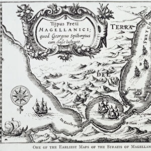 One of the earliest maps of the Straits of Magellan, from The Romance of the River Plate