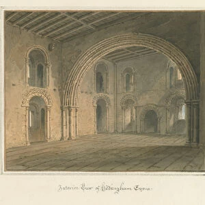 Essex - Hedingham [Castle] - Interior, 1827 (w / c on paper)