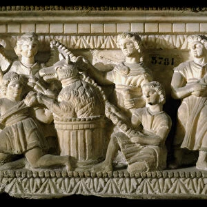 Etruscan art: "Ulysses and his companions during their encounter with