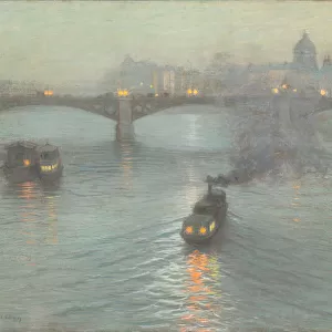 Evening on the Seine, c. 1888 (pastel on prepared canvas)