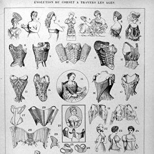 Evolution of corset and feminine lingerie through time