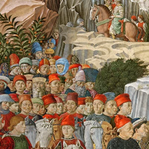 Faces in the procession, including a self portrait by Gozzoli