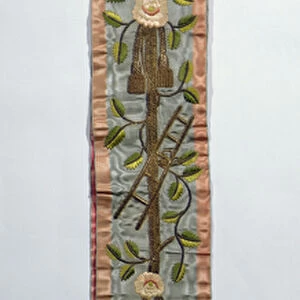 Freemasons sash of Princess Caroline Murat, mid 19th century (moire or watered silk)