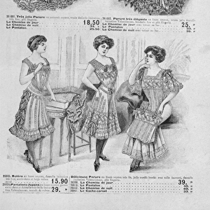 French underwear catalogue c. 1900