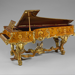 Grand Pianoforte, (marquetry satinwood) c. 1840