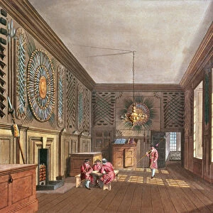 The Guard Chamber, St. James Palace from Pynes Royal Residences, 1818