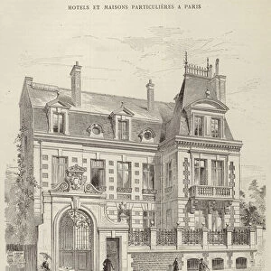 Hotel, No 10, Boulevard Montparnasse (engraving)