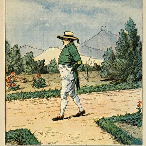 Illustration by Bombled Louis (1862-1927) from the book "