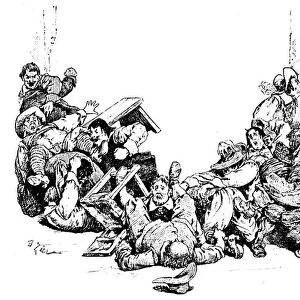 Illustration for Paul Scarrons Comic novel (engraving)