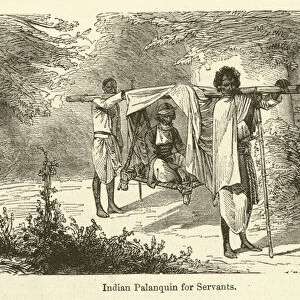Indian Palanquin for Servants (engraving)