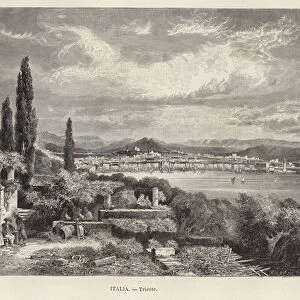 Italy - Trieste. Engraving by A Clos (engraving)