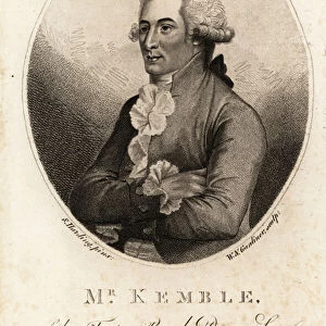 John Philip Kemble, English actor at Drury Lane and Covent Garde, 1769 (engraving)