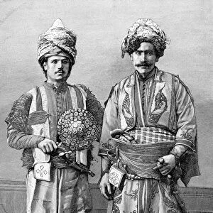 Kurds of Hazou. Engraving by Barban from photography