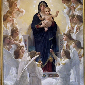 La Vierge aux Angels, by William Adolphe Bouguereau (1825-1905) 1900