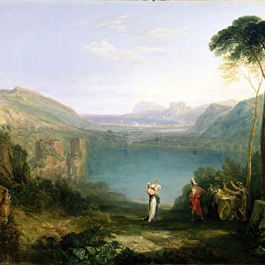 Lake Avernus: Aeneas and the Cumaean Sibyl, c. 1814-5 (oil on canvas)