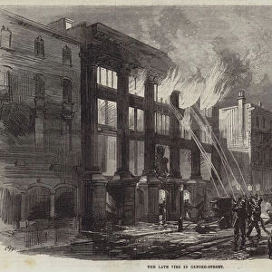 The Late Fire in Oxford-Street (engraving)