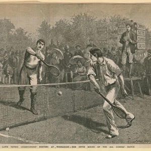 Lawn Tennis Championship meeting (engraving)