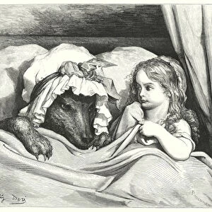 Le Petit Chaperon Rouge; Little Red Riding Hood (engraving)