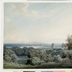 London from Greenwich Hill, c. 1791 (w / c, black ink and wash over graphite on wove paper)