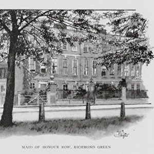 Maid of Honour Row, Richmond Green (litho)