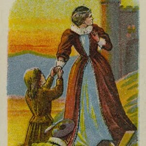 Mary Queen of Scots from Loch Leven (chromolitho)
